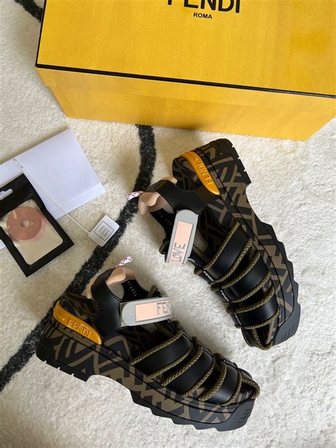 fendi dad sandals